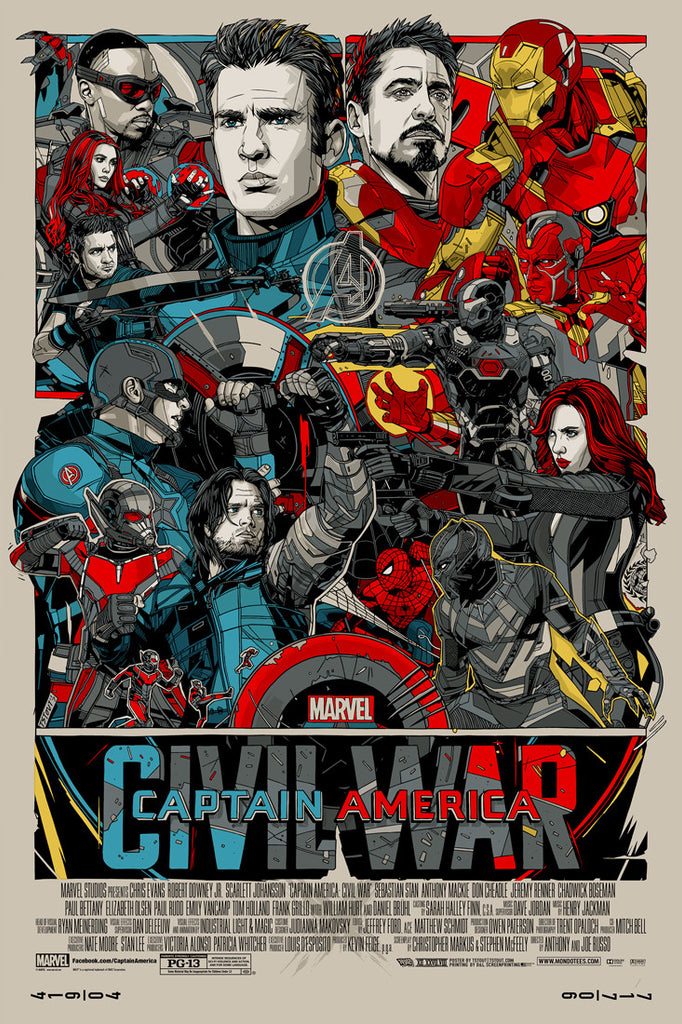 New Release: “Captain America: Civil War” by Tyler Stout