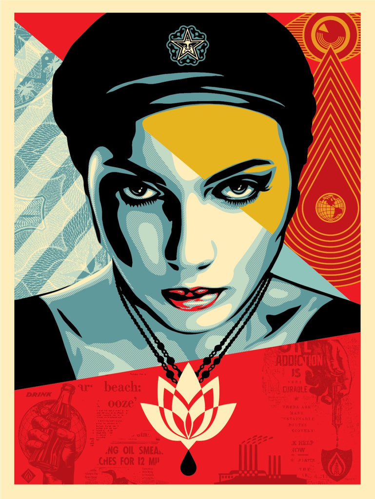 New Release: “Oil Lotus Woman” by Shepard Fairey