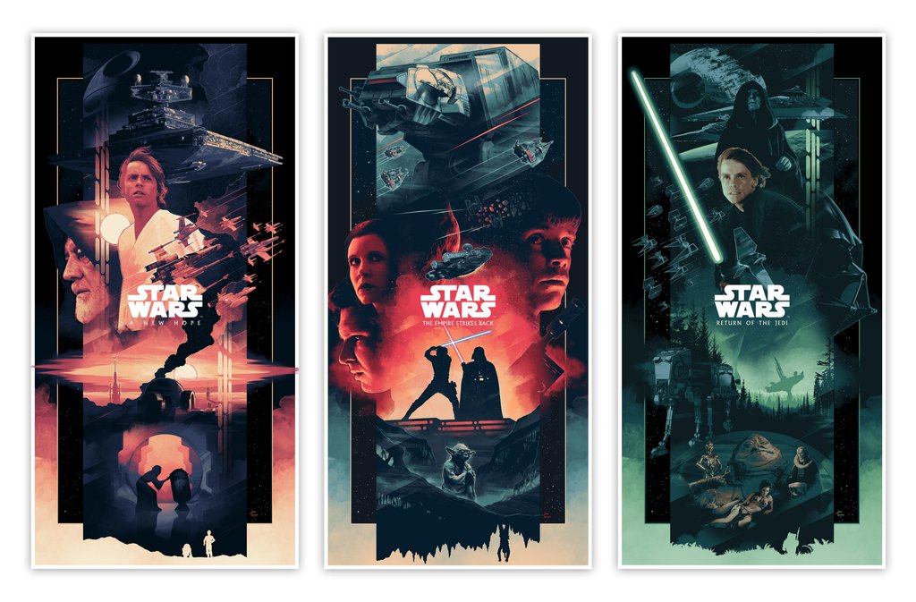 New Release: “Original Star Wars Saga Triptych” by John Guydo