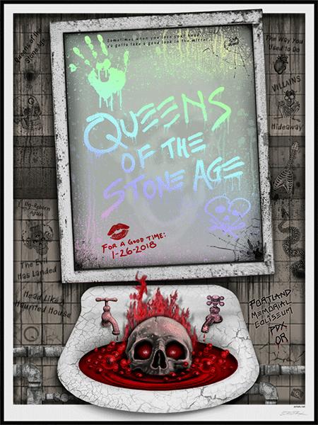 New Release: “Queens of the Stone Age Portland 2018” by EMEK