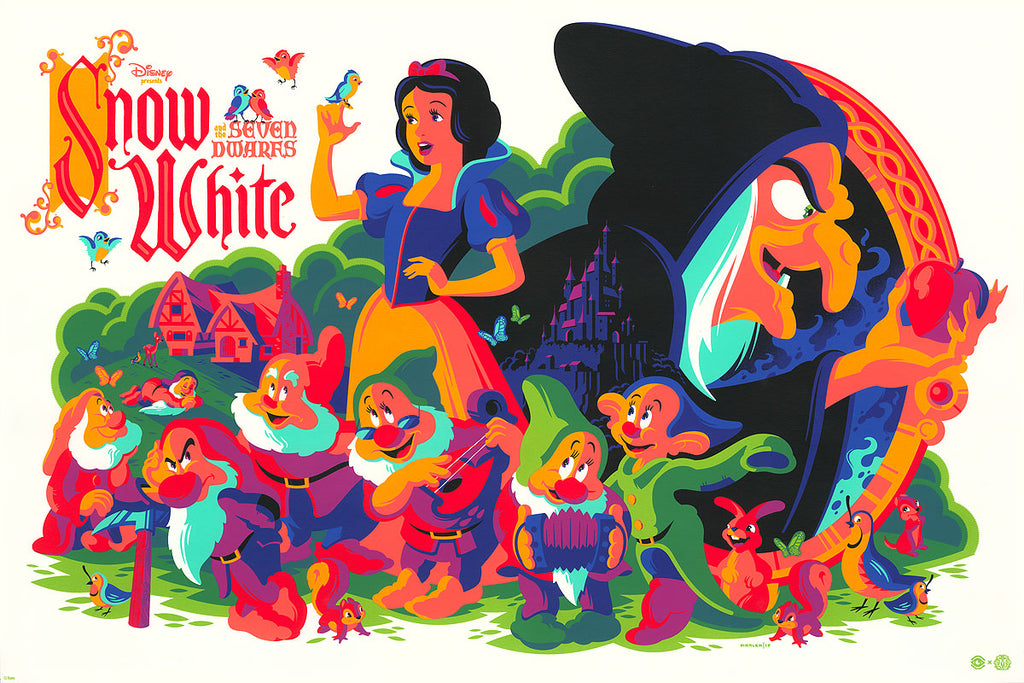 New Release: “Snow White and the Seven Dwarfs” White Gold Variant by Tom Whalen