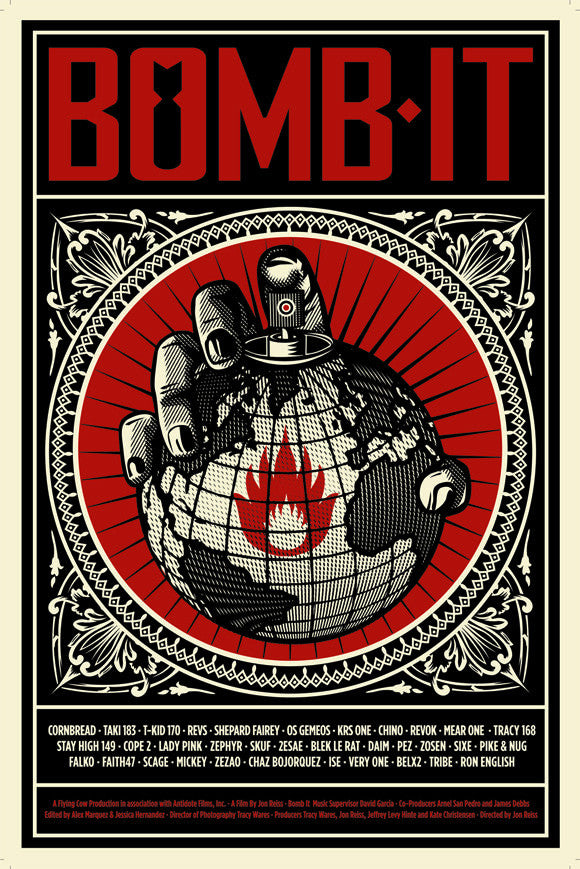 Shepard Fairey - "Bomb It" Large Offset Edition - 2008