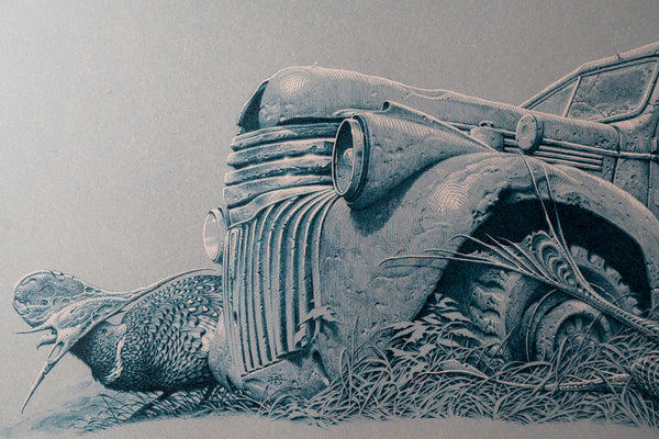 Aaron Horkey - "Colossus Aground" Blue Variant - 2018 (Detail 1)
