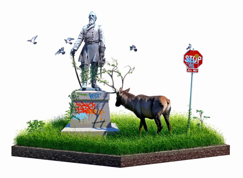 Josh Keyes - "Entangle II" 1st Edition - 2009