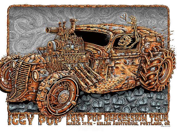 EMEK - "Iggy Pop Portland" Artist Edition - 2016