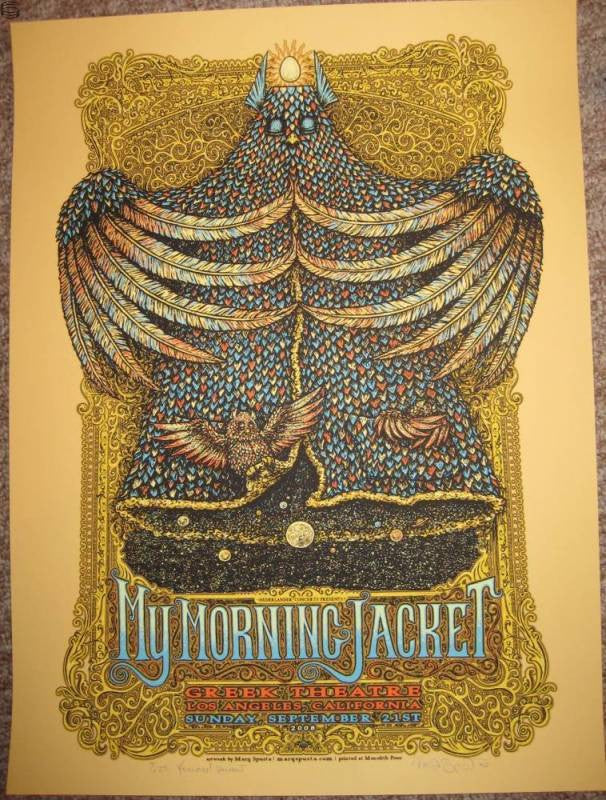 Marq Spusta - "My Morning Jacket Los Angeles 08" Yellow Variant - 2008