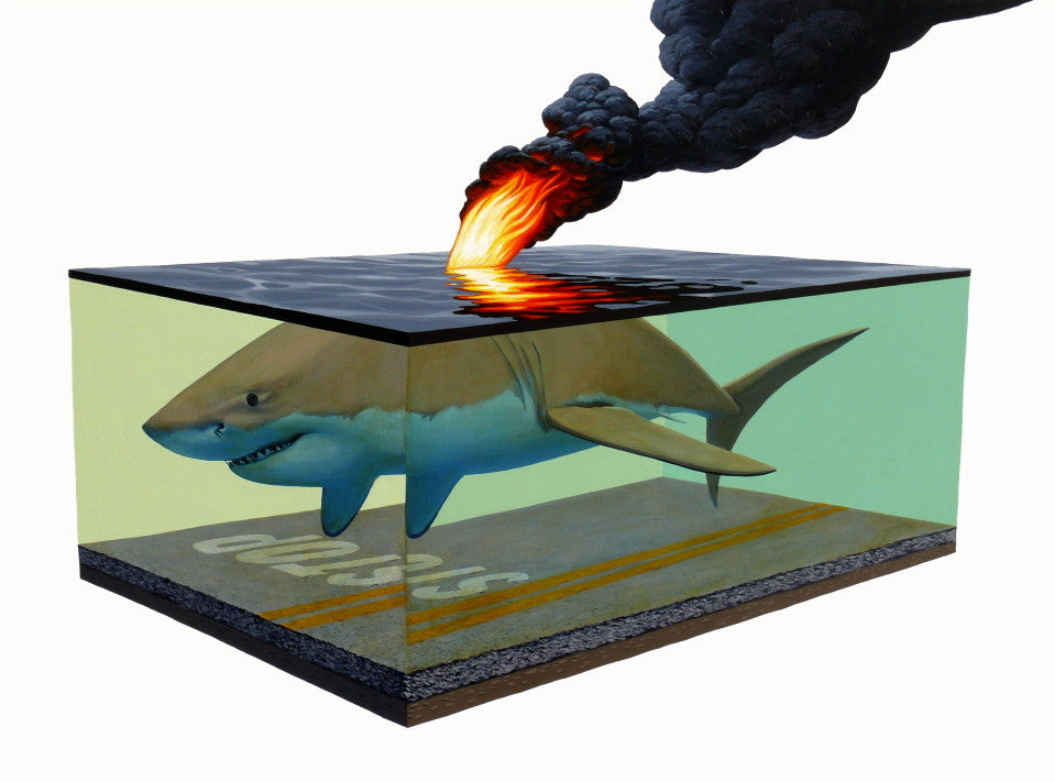 Josh Keyes - "Scorch I" 1st Edition - 2011