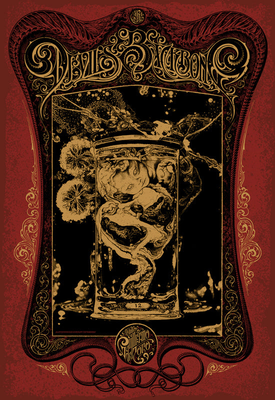 Aaron Horkey & Vania Zouravliov - "The Devil's Backbone" Red Variant - 2011