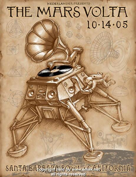 EMEK - "Mars Volta Santa Barbara" 1st Edition - 2005