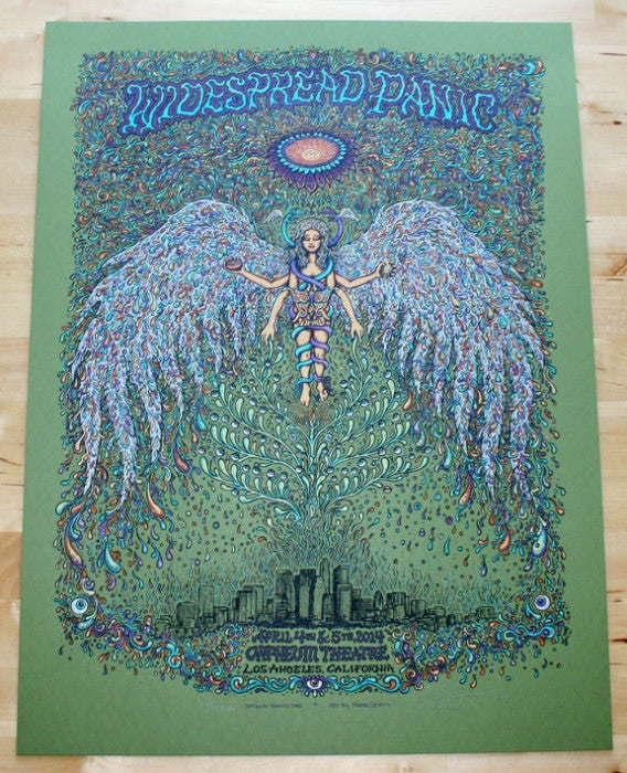Marq Spusta - "Widespread Panic Los Angeles" Green Variant - 2014