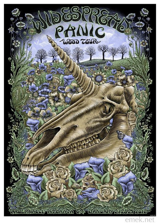 EMEK - "Widespread Panic Atlanta" 1st Edition - 2012EMEK - "Widespread Panic Atlanta" Artist Edition - 2012