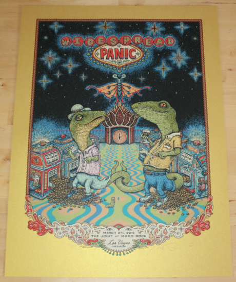 Marq Spusta - "Widespread Panic Las Vegas Night 1" Gold Variant - 2015