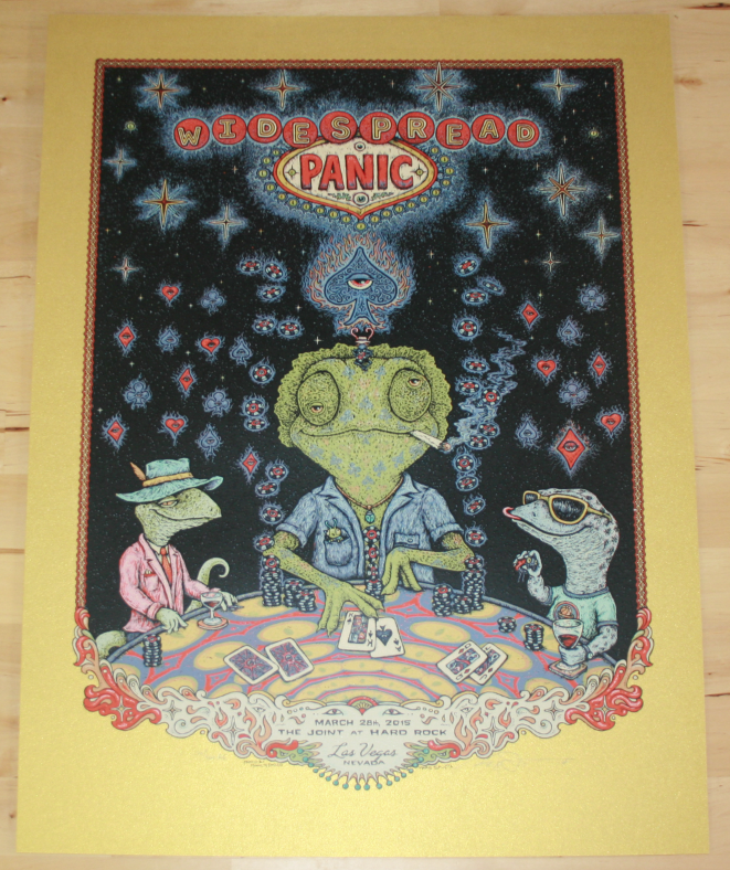 Marq Spusta - "Widespread Panic Las Vegas Night 2" Gold Variant - 2015