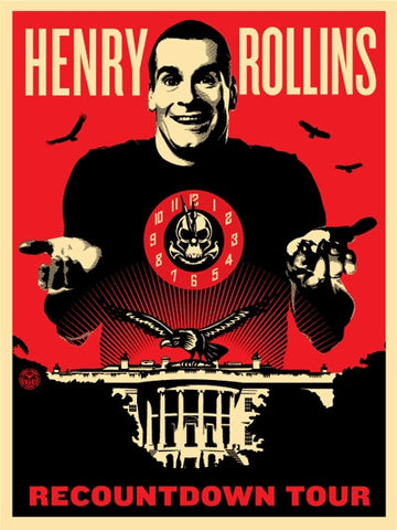 Shepard Fairey - "Henry Rollins Recountdown Tour" AP Edition - 2008