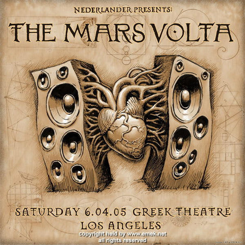 EMEK - "Mars Volta Los Angeles" 1st Edition - 2005
