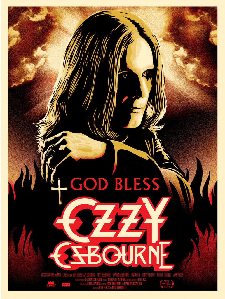 Shepard Fairey - "God Bless Ozzy Osbourne" 1st Edition - 2011