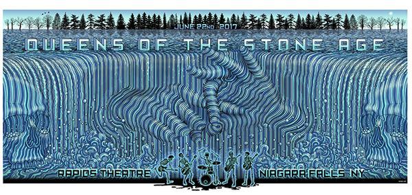 EMEK - "Queens of the Stone Age Niagara Falls 17" Artist Edition - 2017