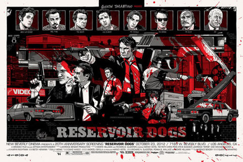 Tyler Stout - "Reservoir Dogs" Signed Blood Variant - 2012