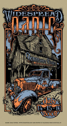 Jeral Tidwell - "Widespread Panic Knoxville 08" AP Edition - 2008