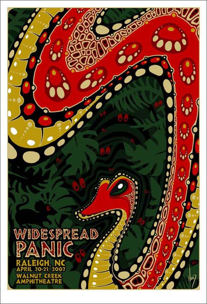 Jeff Wood - "Widespread Panic Raleigh" 1st Edition - 2007