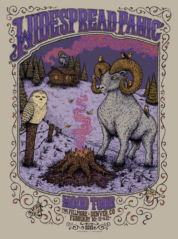 Marq Spusta - "Widespread Panic Wood Tour Denver" 1st Edition - 2012